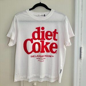 The Laundry Room Diet Coke 1982 Graphic Print T-shirt In White And Red